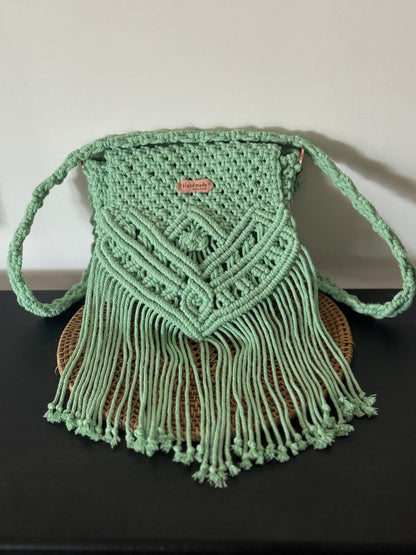 Sac à main " Vert d'ô "